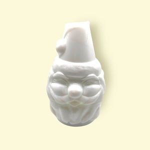 Vintage white milkglass Fenton Santa Fairy Lamp